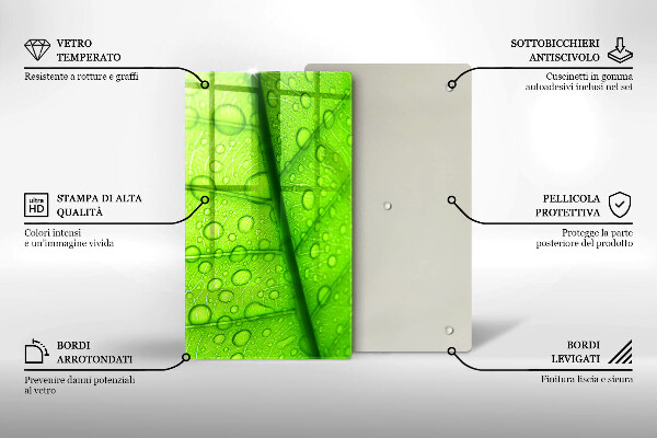 Osłona na ścianę do kuchni Zbliżenie liścia