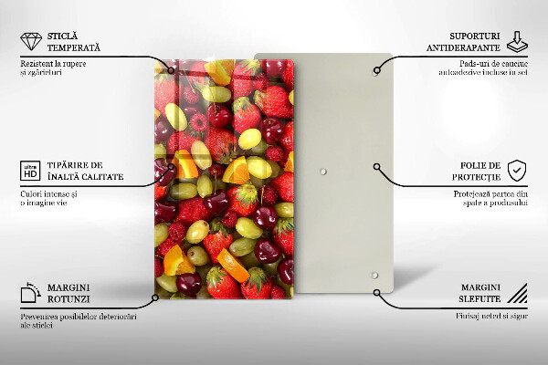 Osłona na ścianę do kuchni Letnie owoce