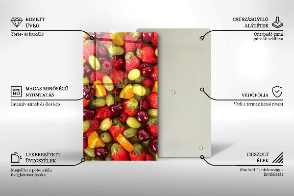 Osłona na ścianę do kuchni Letnie owoce