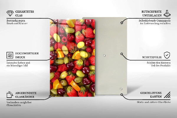 Osłona na ścianę do kuchni Letnie owoce