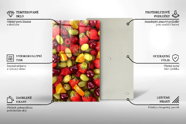 Osłona na ścianę do kuchni Letnie owoce