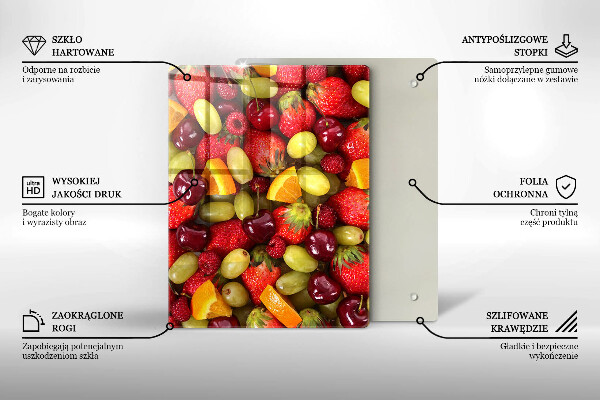 Osłona na ścianę do kuchni Letnie owoce