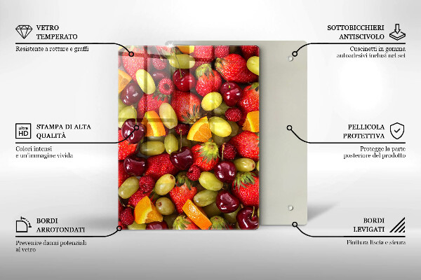 Osłona na ścianę do kuchni Letnie owoce