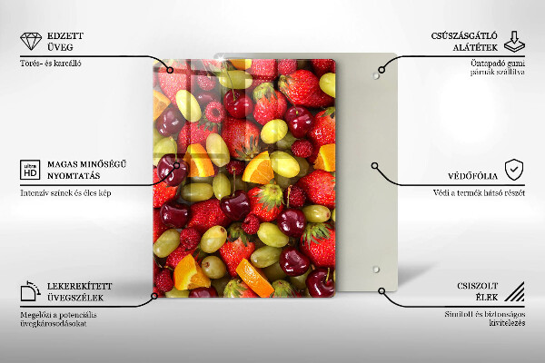 Osłona na ścianę do kuchni Letnie owoce