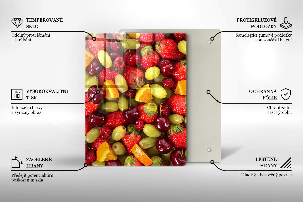 Osłona na ścianę do kuchni Letnie owoce