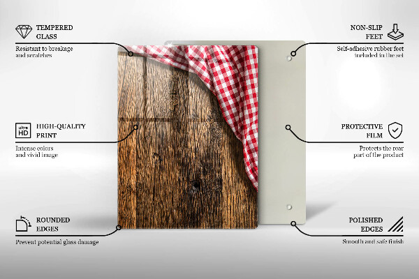 Osłona na ścianę do kuchni Drewniany stół