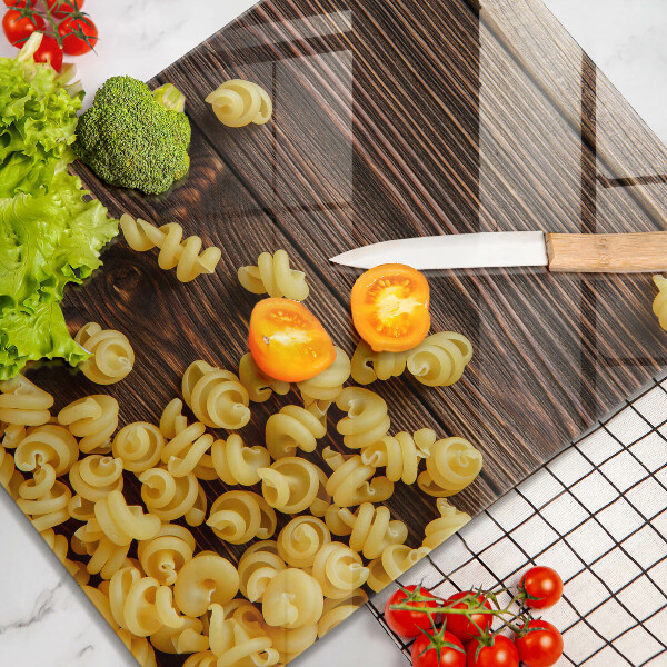 Osłona na ścianę do kuchni Makaron na stole