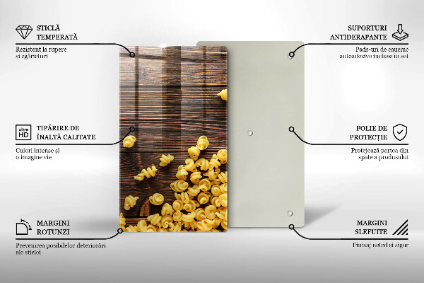 Osłona na ścianę do kuchni Makaron na stole