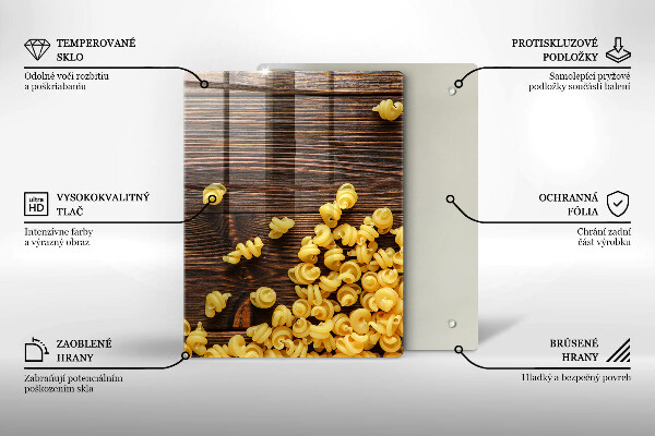 Osłona na ścianę do kuchni Makaron na stole