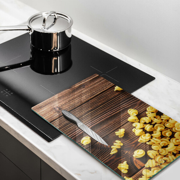 Osłona na ścianę do kuchni Makaron na stole