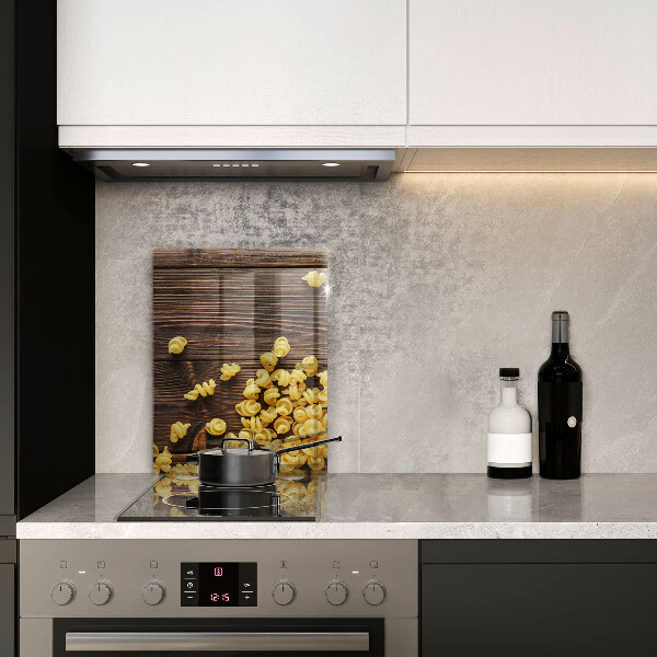 Osłona na ścianę do kuchni Makaron na stole