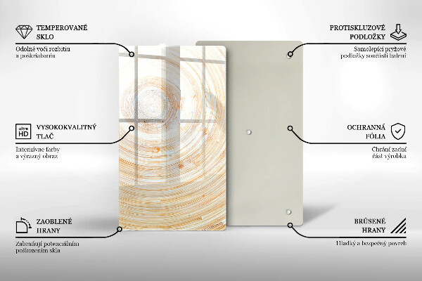 Osłona na ścianę do kuchni Tekstura drewna