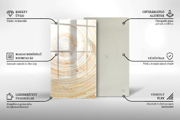 Osłona na ścianę do kuchni Tekstura drewna