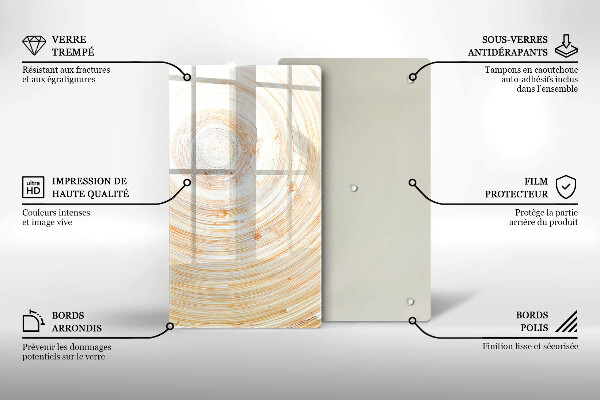 Osłona na ścianę do kuchni Tekstura drewna
