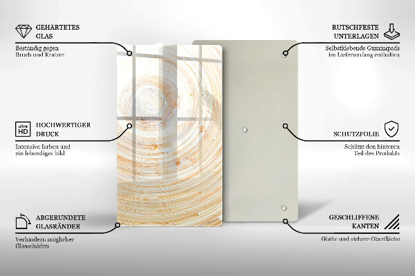 Osłona na ścianę do kuchni Tekstura drewna