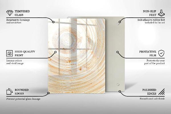 Osłona na ścianę do kuchni Tekstura drewna
