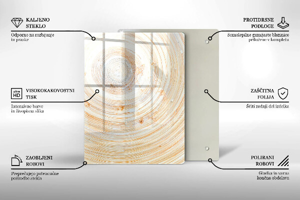 Osłona na ścianę do kuchni Tekstura drewna