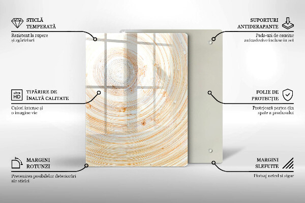 Osłona na ścianę do kuchni Tekstura drewna