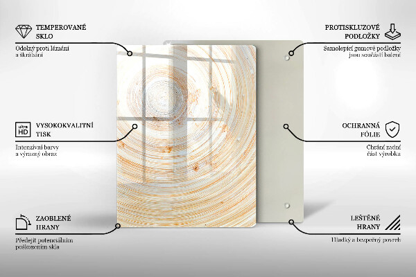 Osłona na ścianę do kuchni Tekstura drewna