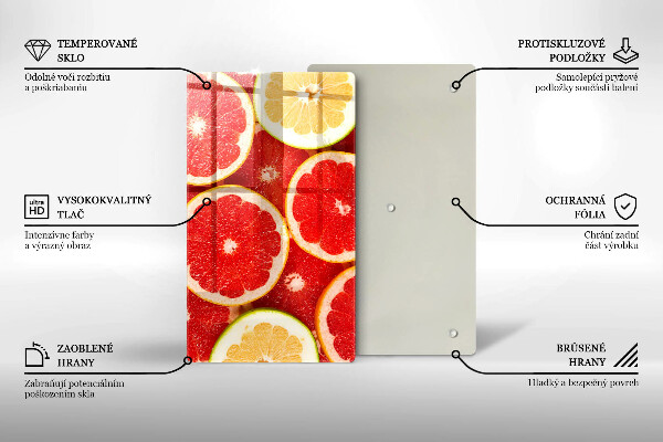 Osłona na ścianę do kuchni Plastry grejpfruta