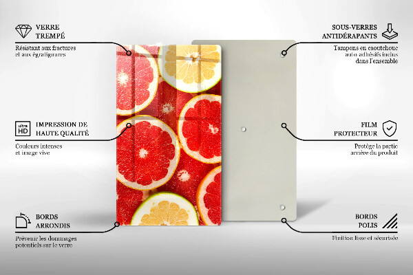 Osłona na ścianę do kuchni Plastry grejpfruta