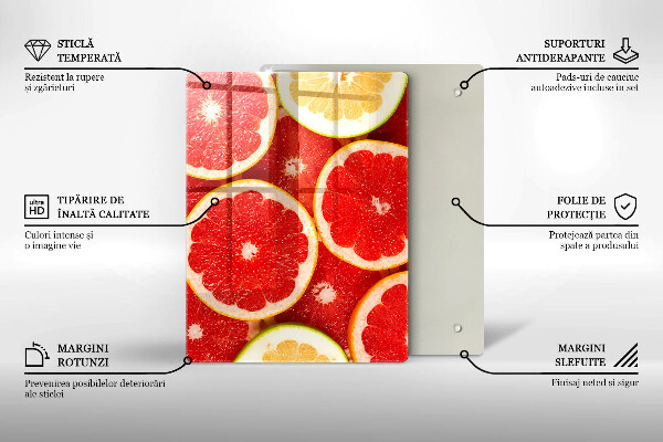 Osłona na ścianę do kuchni Plastry grejpfruta