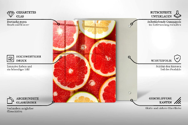 Osłona na ścianę do kuchni Plastry grejpfruta