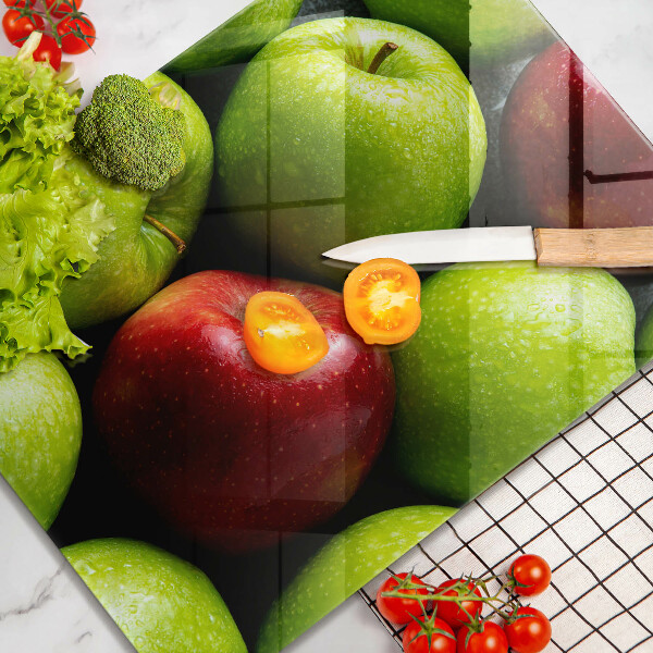 Osłona na ścianę do kuchni Soczyste jabłka