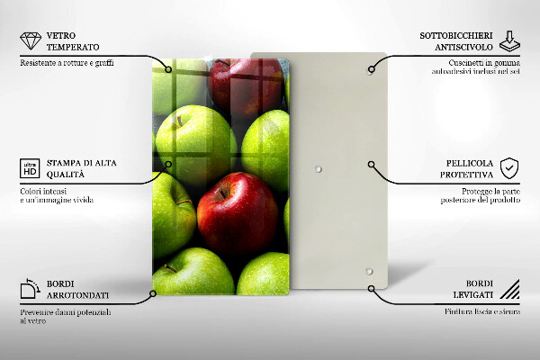 Osłona na ścianę do kuchni Soczyste jabłka