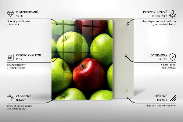 Osłona na ścianę do kuchni Soczyste jabłka