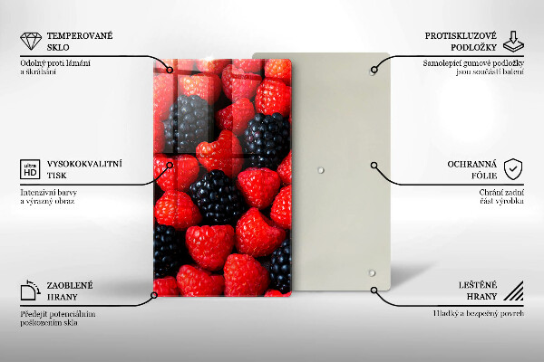 Osłona na ścianę do kuchni Maliny i jeżyny