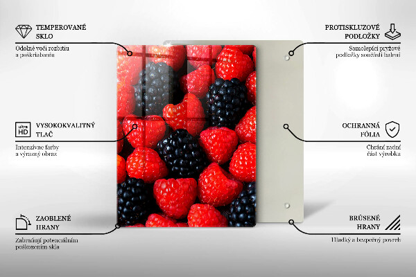 Osłona na ścianę do kuchni Maliny i jeżyny