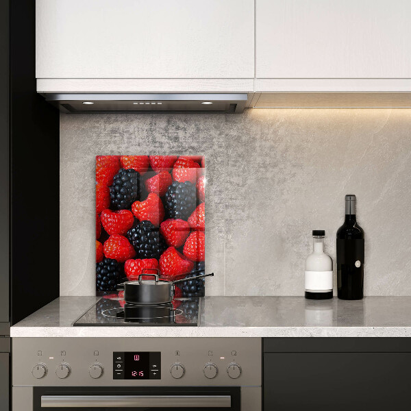 Osłona na ścianę do kuchni Maliny i jeżyny