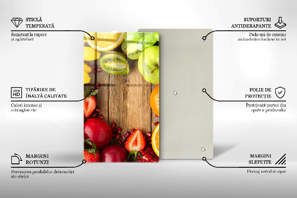 Osłona na ścianę do kuchni Świeże owoce