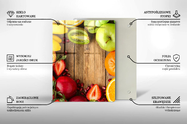 Osłona na ścianę do kuchni Świeże owoce