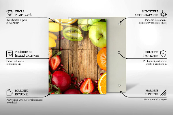 Osłona na ścianę do kuchni Świeże owoce