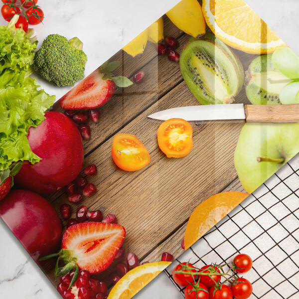 Osłona na ścianę do kuchni Świeże owoce