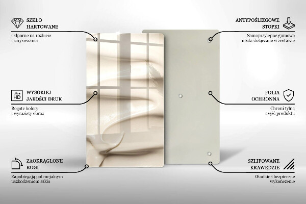 Osłona na ścianę do kuchni Kremowe lody