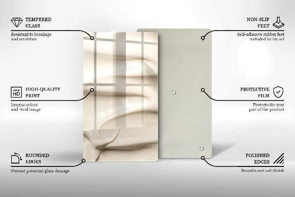 Osłona na ścianę do kuchni Kremowe lody