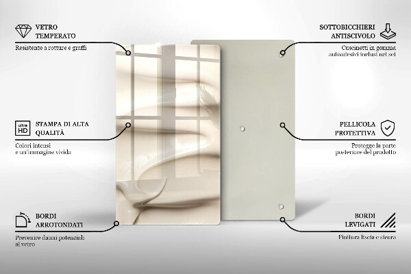 Osłona na ścianę do kuchni Kremowe lody