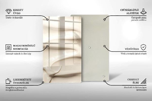 Osłona na ścianę do kuchni Kremowe lody