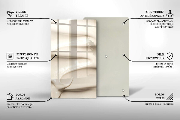 Osłona na ścianę do kuchni Kremowe lody