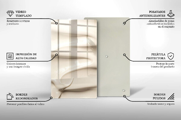 Osłona na ścianę do kuchni Kremowe lody