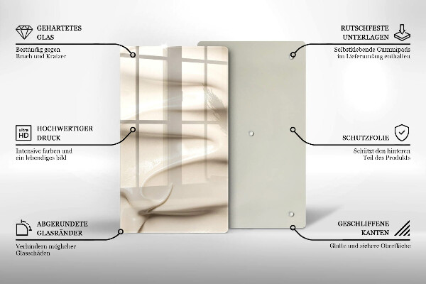 Osłona na ścianę do kuchni Kremowe lody