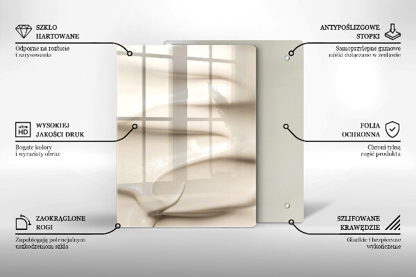 Osłona na ścianę do kuchni Kremowe lody