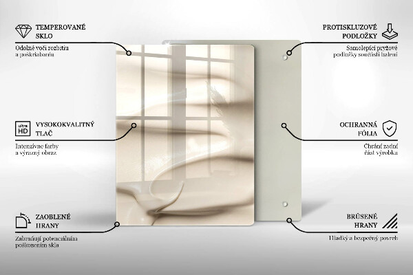 Osłona na ścianę do kuchni Kremowe lody