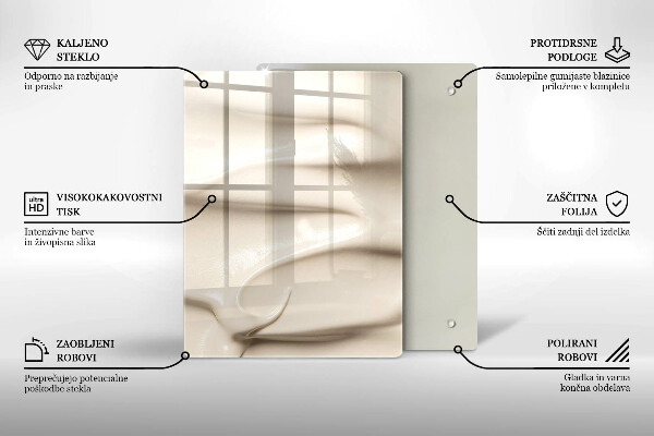 Osłona na ścianę do kuchni Kremowe lody