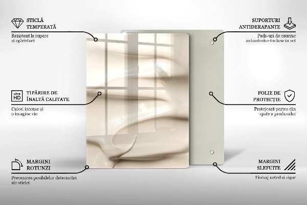 Osłona na ścianę do kuchni Kremowe lody