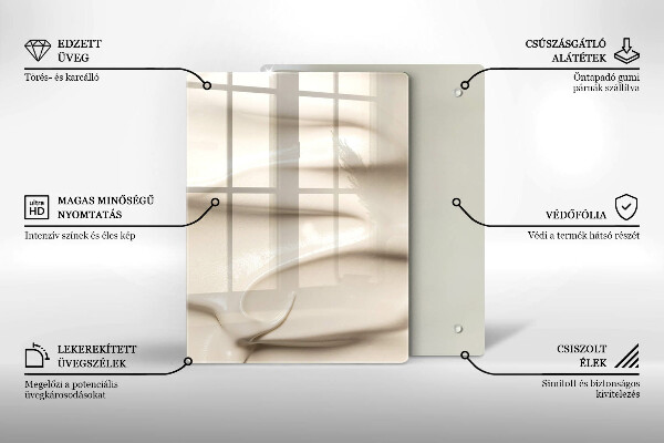 Osłona na ścianę do kuchni Kremowe lody