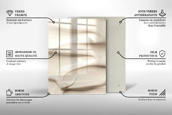 Osłona na ścianę do kuchni Kremowe lody